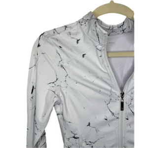Marble Printed BuffBunny Zip-up Jacket